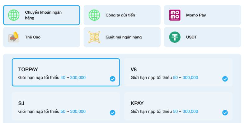 Tốc độ nạp rút tiền tại WW88 có minh bạch?